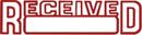Sp- Shiny Pre-Inked Stamp En203 Received W/Date Red