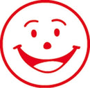 Sp- Shiny Merit Stamp Red Smiley Face