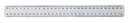Ruler Gns 30cm Clear Plastic School (BX25)