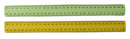Ruler Gns 30cm Clear Plastic Tinted (PK25)