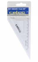 Sp- Set Square Celco 260mm 60 Degree Clear (BX36)