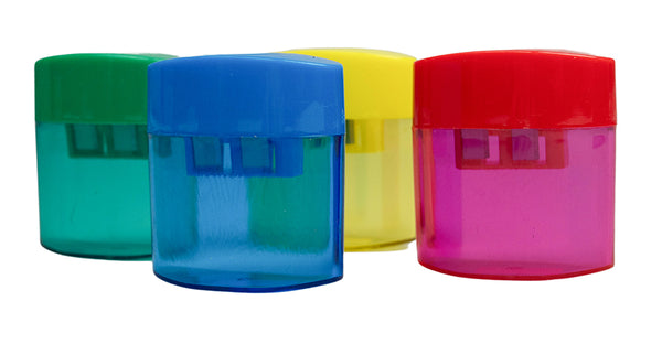 SHARPENER STAT PLASTIC OVAL CYLINDER BX12