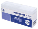 Sp- Envelope Dl Strip Seal Window Face Secretive 110x220mm Retail (PK100)