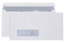 Sp- Envelope Laser Dlx White Strip Seal Window Face Secretive 120x235mm Cum (BX500)