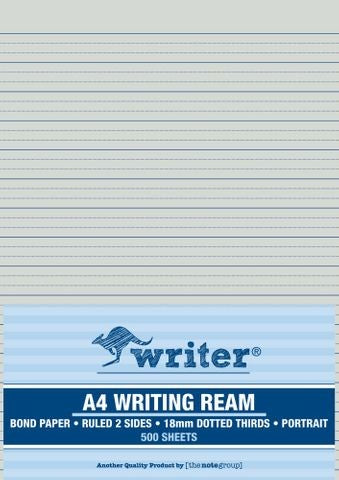 EXAM PAPER WRITER A4 18MM DOTTED THIRDS PORTRAIT REAM 500