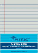 EXAM PAPER WRITER A4 55GSM 8MM RULED WITH MARGIN 1 HOLE PUNCHED