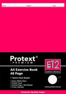 EXERCISE BOOK PROTEXT A4 PP 48PG 12MM RULED E12