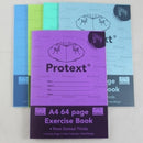 EXERCISE BOOK PROTEXT A4 PP 64PG 9MM DOTTED THIRDS + MARGIN ZEBRA