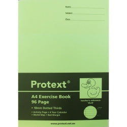 EXERCISE BOOK PROTEXT A4 PP 96PG 18MM DOTTED THIRDS + MARGIN DUCK
