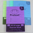 EXERCISE BOOK PROTEXT A4 PP 64PG 14MM DOTTED THIRDS + MARGIN LION