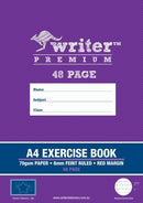 EXERCISE BOOK WRITER PREMIUM A4 8MM RULED + MARGIN STAR 48PG