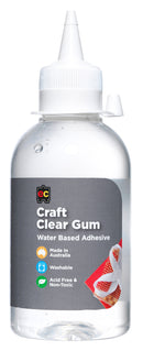 GLUE EC 250ML CRAFT CLEAR GUM