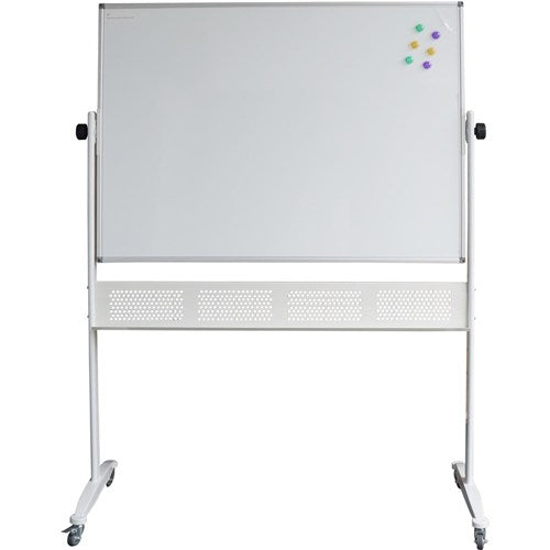 Rapidline Standard Mobile Whiteboard 1800W x 1200mmH  Aluminium Frame