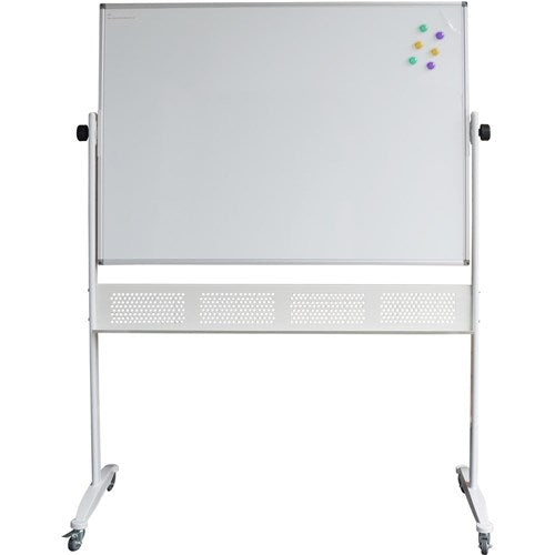 Rapidline Standard Mobile Whiteboard 1200 x 900mm  Aluminium Frame