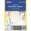 Sp- Tabs Printable Avery Starter Kit-Inc. Wizard & 96 Tabs