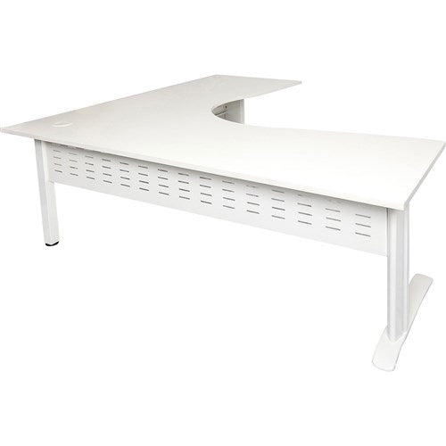 Rapidline Rapid Span Corner Workstation 1500/1500W x 700D x 730mmH White/White