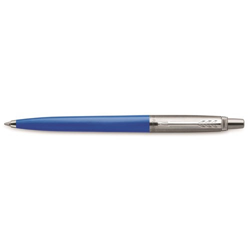 Parker Jotter Originals Ballpoint Pen Blue Barrel Stainless Clip Refill Blue