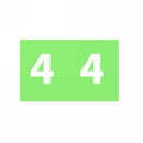 LABELS COLOUR CODING AVERY 25X38MM 4 SIDE TAB LIGHT GREEN PK180