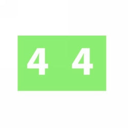 LABELS COLOUR CODING AVERY 25X38MM 4 SIDE TAB LIGHT GREEN PK180