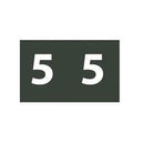 LABELS COLOUR CODING AVERY 25X38MM 5 SIDE TAB DARK GREEN PK180