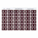 Sp- Labels Colour Coding Avery 25x38mm 9 Side Tab Brown Pk180