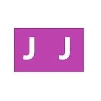 LABELS COLOUR CODING AVERY 25X38MM J SIDE TAB MAUVE PK180