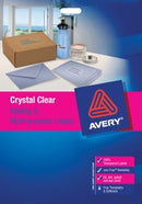 Label Avery Laser L7565 Clear 8up 959052 Pk25 (PKT)