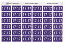 Sp-Label Avery Side Tab 25x38mm Year Code 17 Pk180