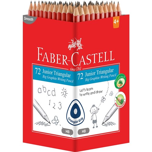 Faber-Castell Junior Triangular HB Pencils Pack of 72