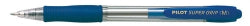 PEN PILOT BP SUPER GRIP BPGP-10R RETRACT MED BLUE BX12
