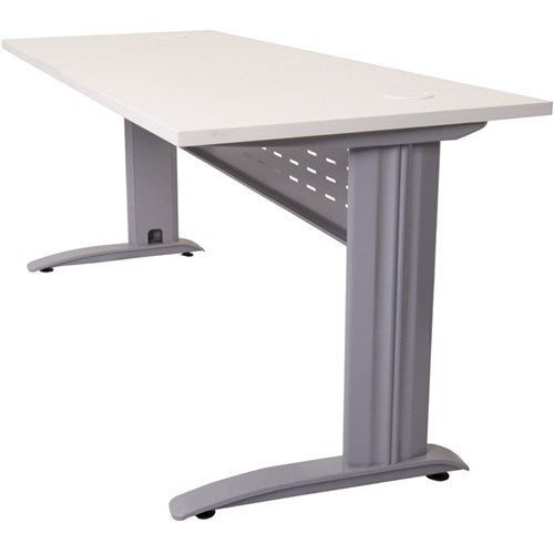 Rapidline Rapid Span Straight Desk 1500W x 700D x 730mmH White/Silver