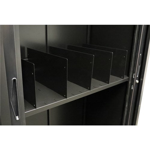 Rapidline Go Steel Tambour Accessory Shelf Divider Pack Of 5 Black