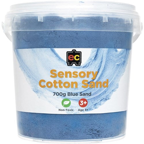 EC Sensory Cotton Sand 700g Tub Blue