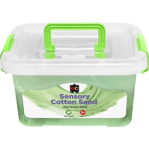 EC Sensory Cotton Sand 2KG Tub Green | Better Office