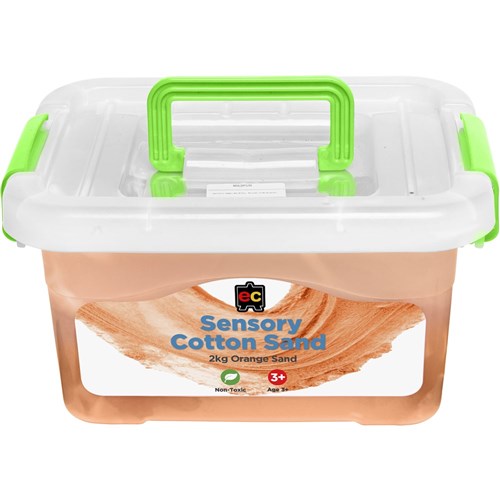 EC Sensory Cotton Sand 2KG Tub Orange