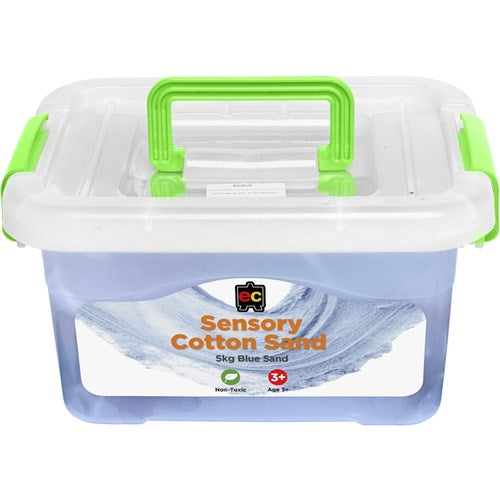 EC Sensory Cotton Sand 5KG Tub Blue | Better Office