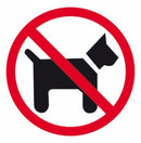 Sp- Sign Apli S/Adh Pk1 Dogs Forbidden