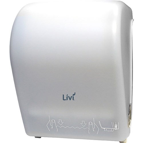 Livi Maxi Auto-Cut Towel Dispenser White