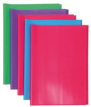 Sp- Book Jackets C/Land A4 Solid Colours 4 Asst Pk5