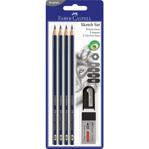 Faber-Castell Graphite Pencil Sketch Set of 6 | Better Office