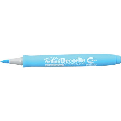 Artline Decorite Pastel Markers Brush Nib Blue Box Of 12