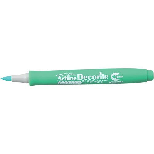 Artline Decorite Pastel Markers Brush Nib Green Box Of 12