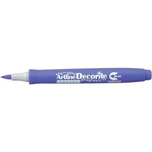 Artline Decorite Pastel Markers Brush Nib Purple Box Of 12