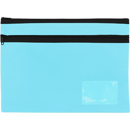 Celco Pencil Case Twin Zip Large 350 x 260mm Marine Blue