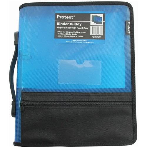 Protext Zipper Insert Binder A4 2D 25mm Blue | Better Office