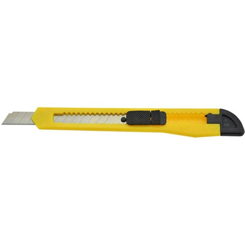 Italplast Cutting Knife General Purpose 9mm Yellow and Black