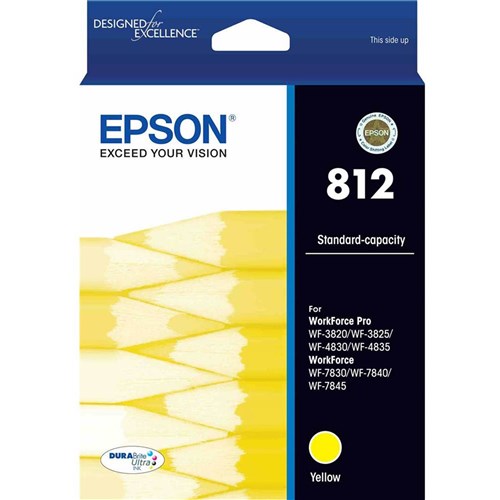 Epson 812 DURABrite Ultra Ink Cartridge Yellow | Better Office