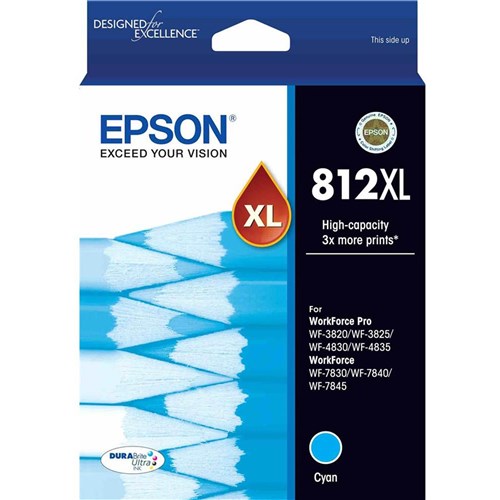 Epson 812XL DURABrite Ultra Ink Cartridge High Yield Cyan | Better Office