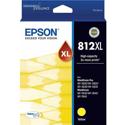 Epson 812XL DURABrite Ultra Ink Cartridge High Yield Yellow | Better Office