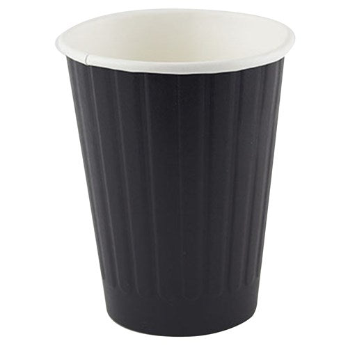 Writer Breakroom Disposable Double Wall Paper Cups 355ml 12oz Box Of 500 Black